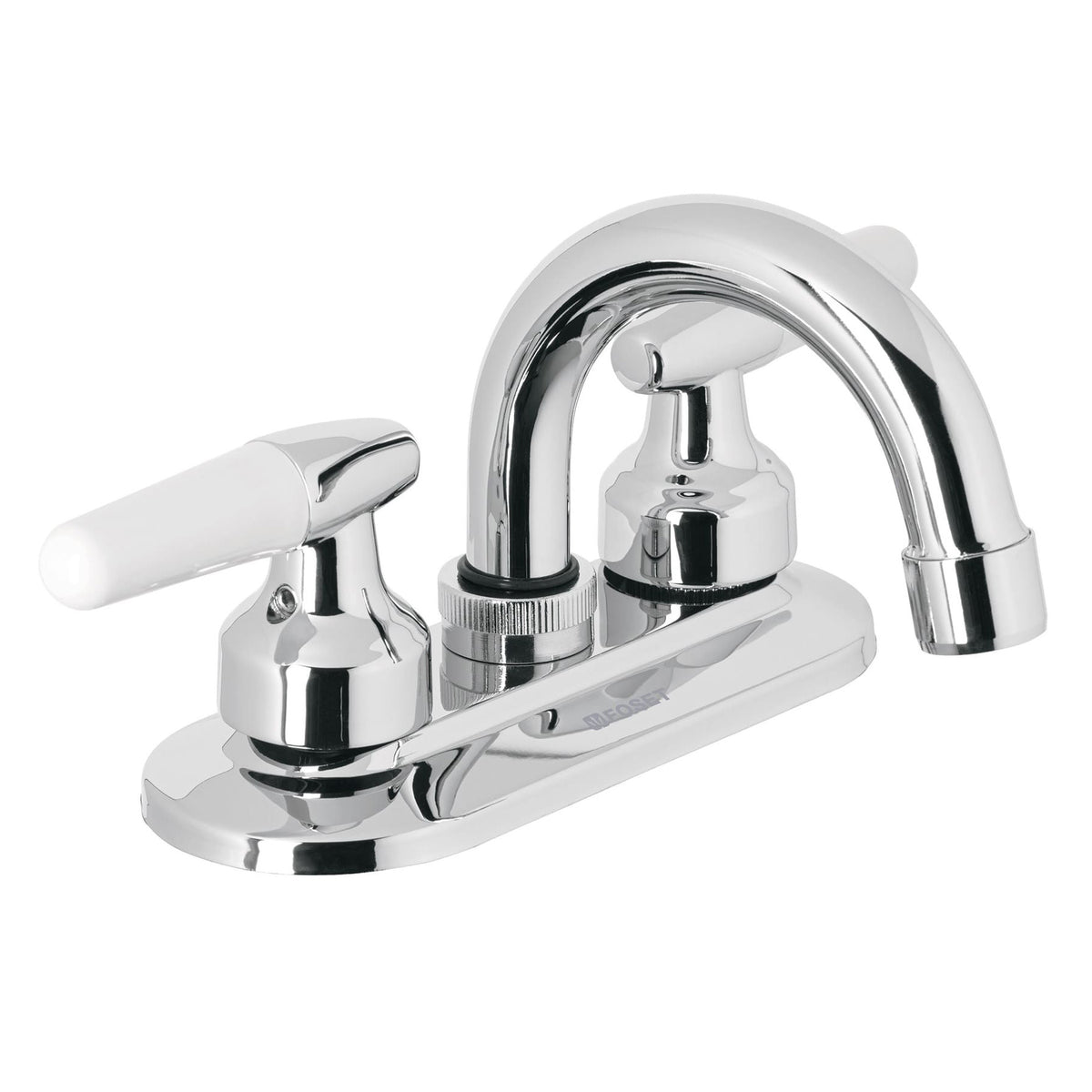 Mezcladora para lavabo, manerales cono, cuello curvo, Basic