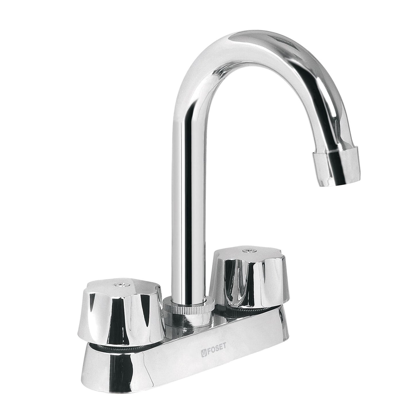 Mezcladora para lavabo, manerales hexagonal,cuello bar,Basic