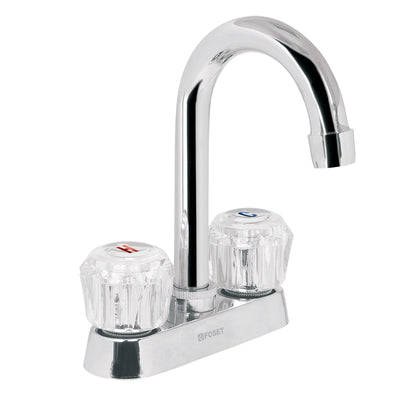 Mezcladora para lavabo, manerales acrilico, cuello bar,Basic