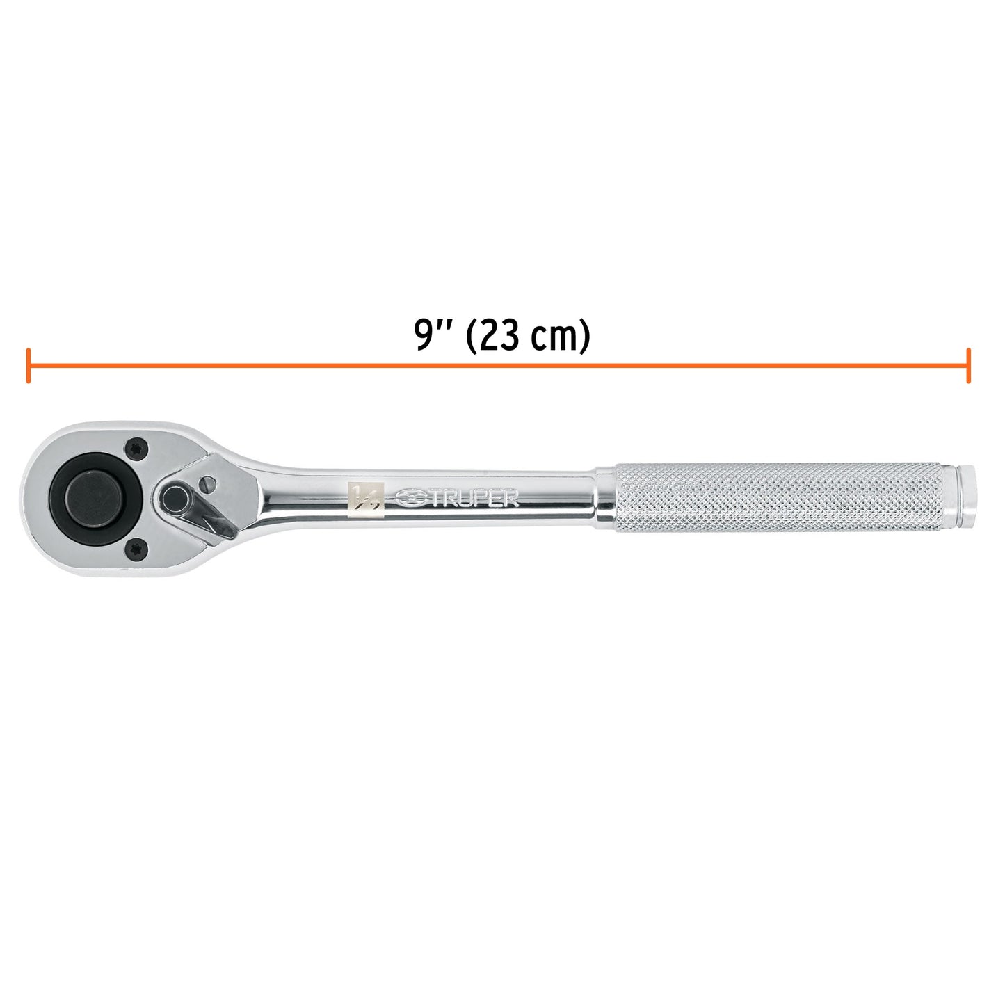 Matraca liberación rápida, cabeza de pera, cuadro 1/2"