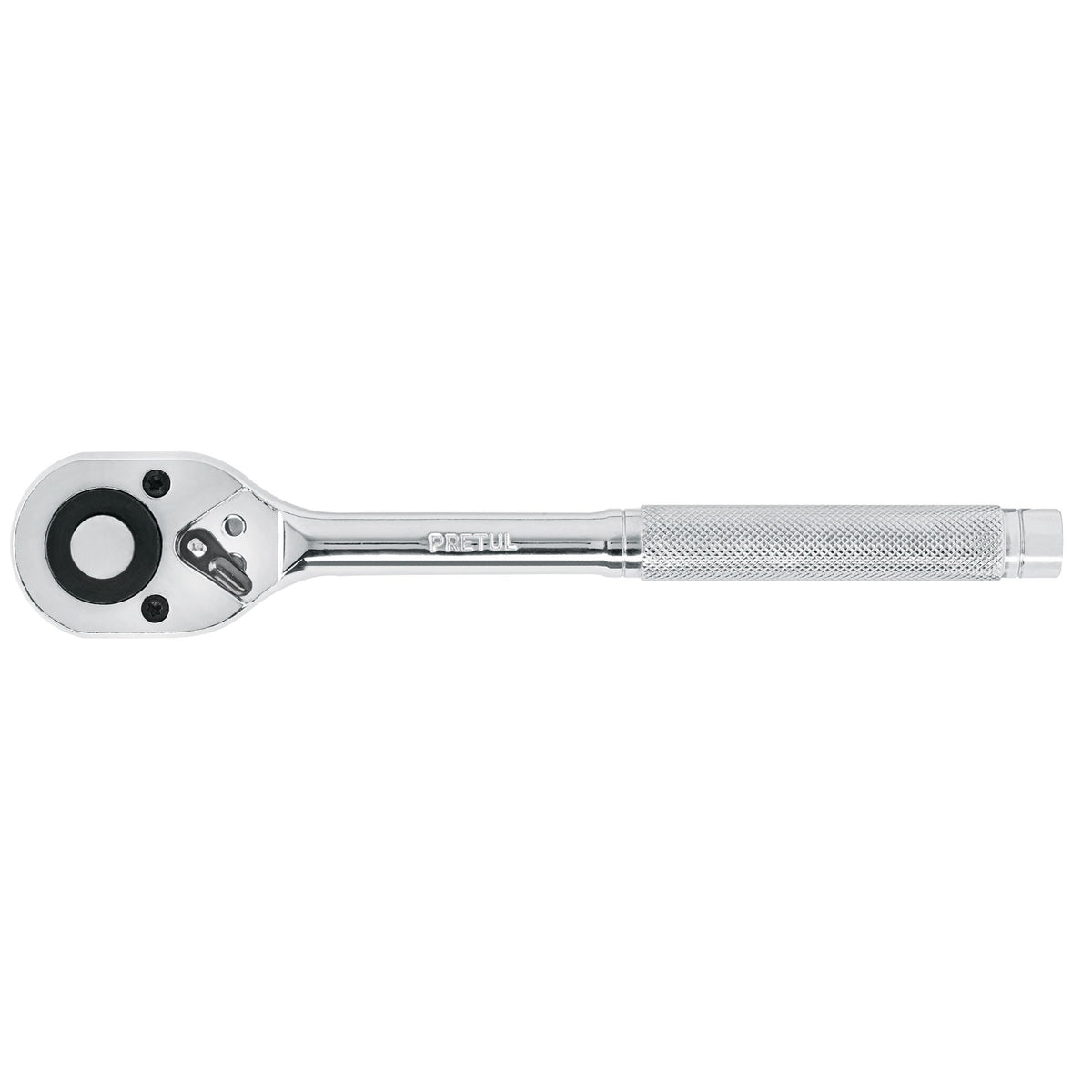 Matraca liberación rápida, cabeza pera, cuadro 1/2",Pretul