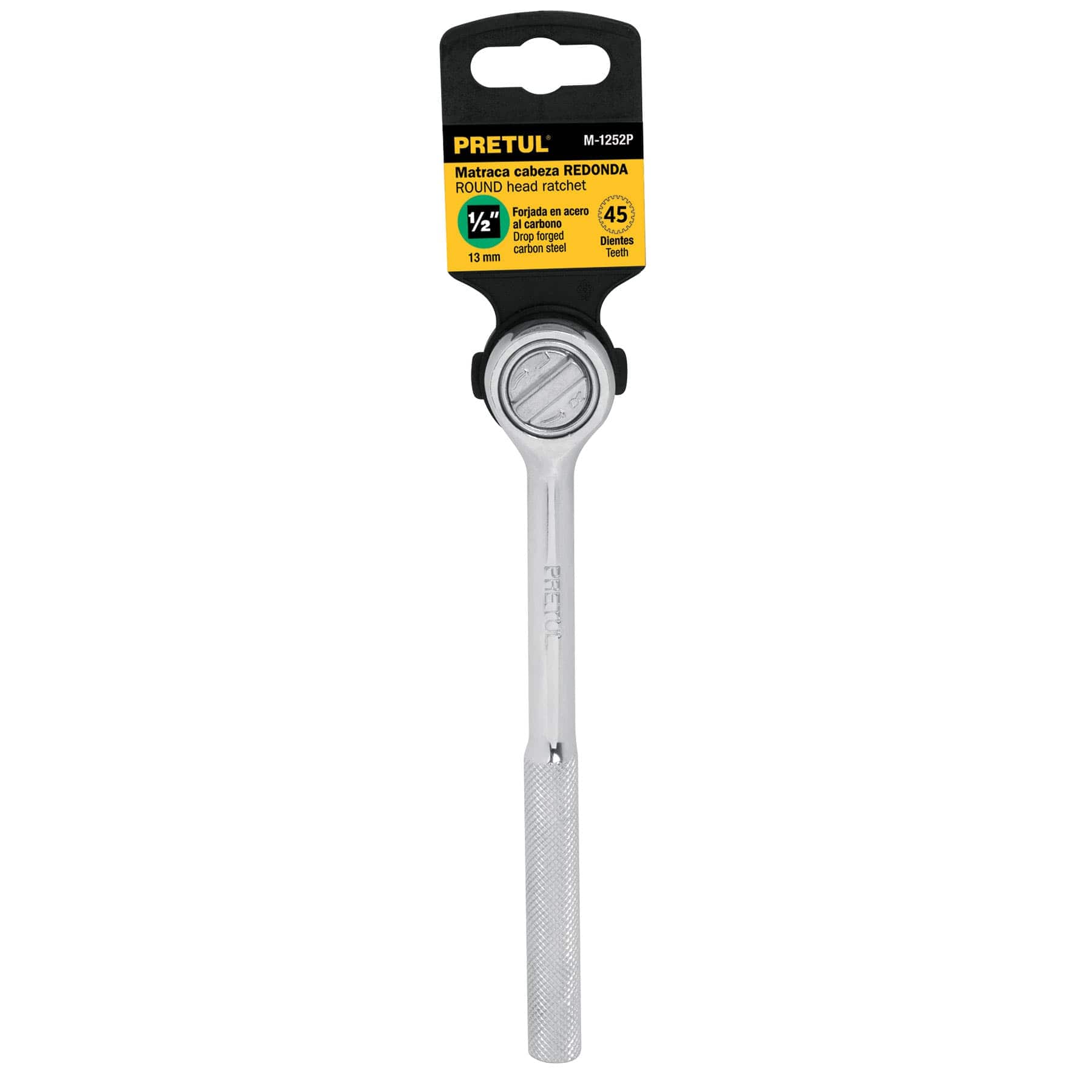 Matraca cabeza redonda, cuadro 1/2", Pretul
