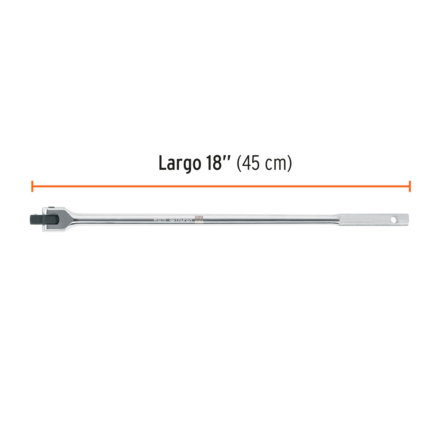 Mango articulado de 18"x 20 mm para dados cuadro 1/2"