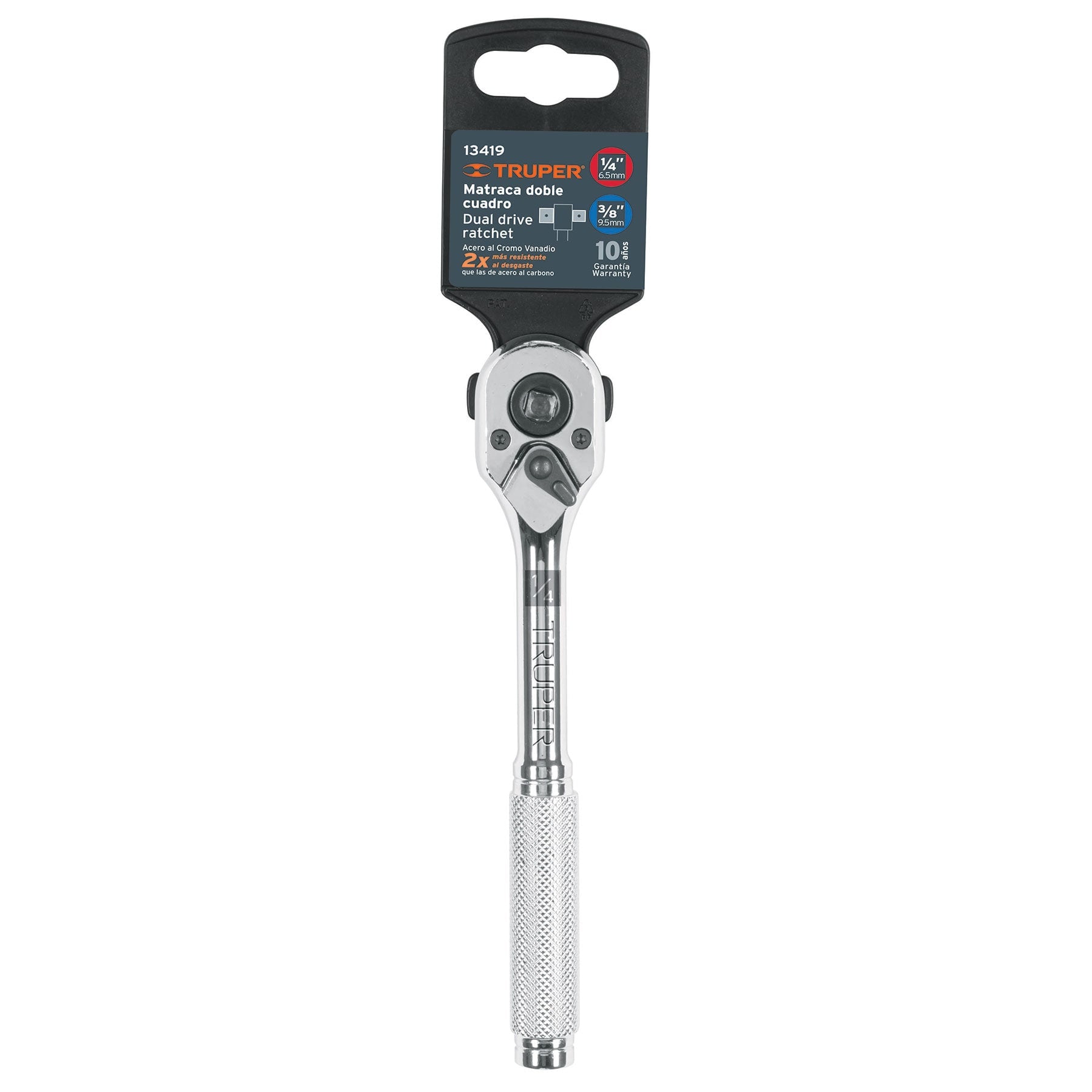 Matraca doble, cuadro 1/4"y 3/8"