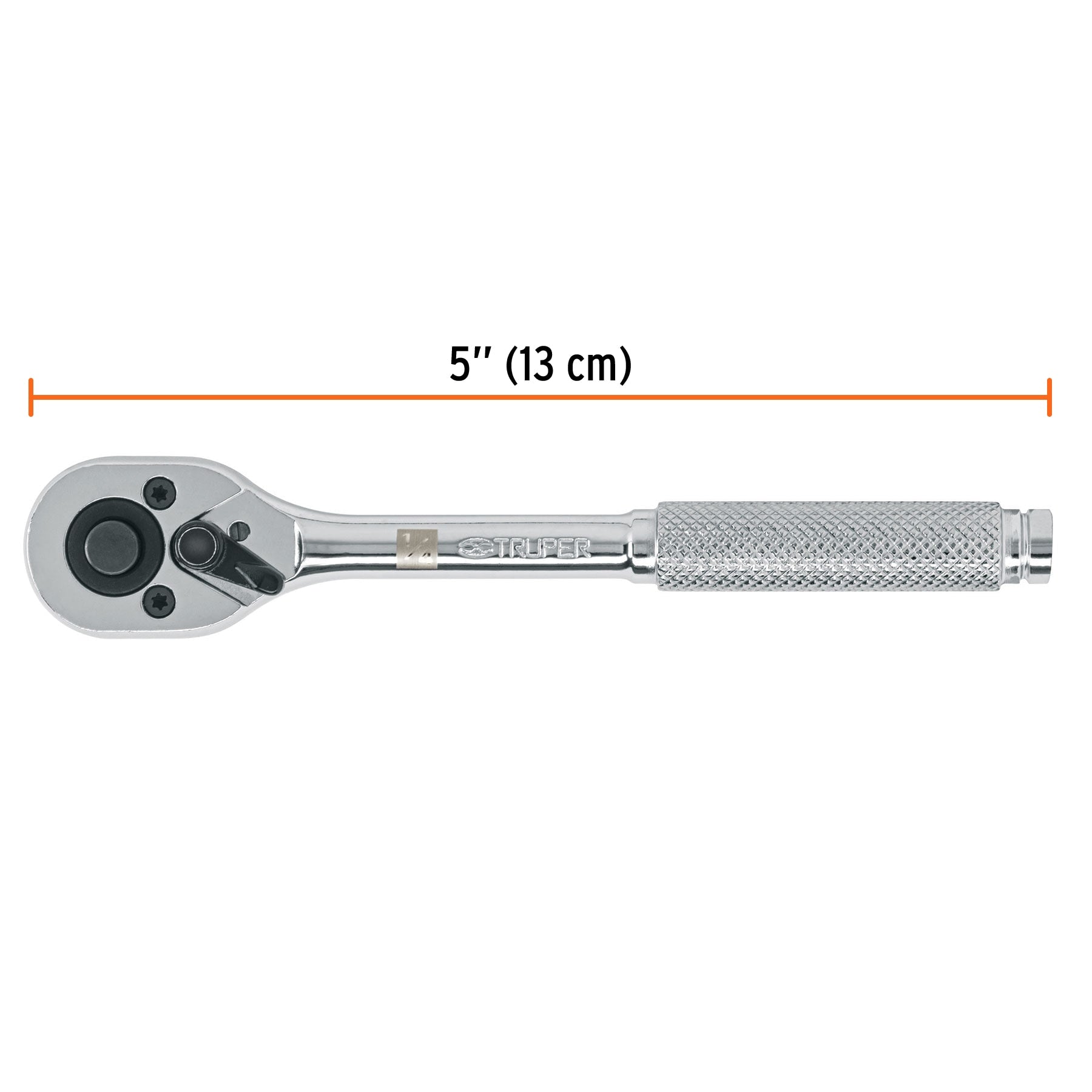 Matraca liberación rápida, cabeza de pera, cuadro 1/4"