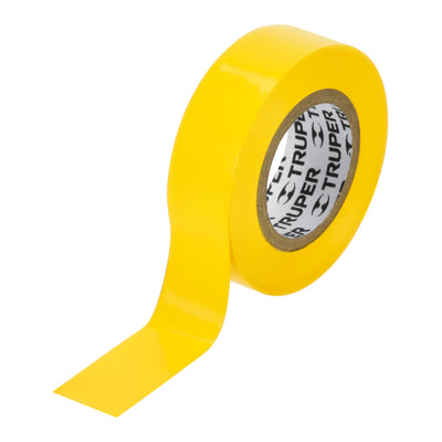 Cinta de aislar amarillo 19 mm x 9 m