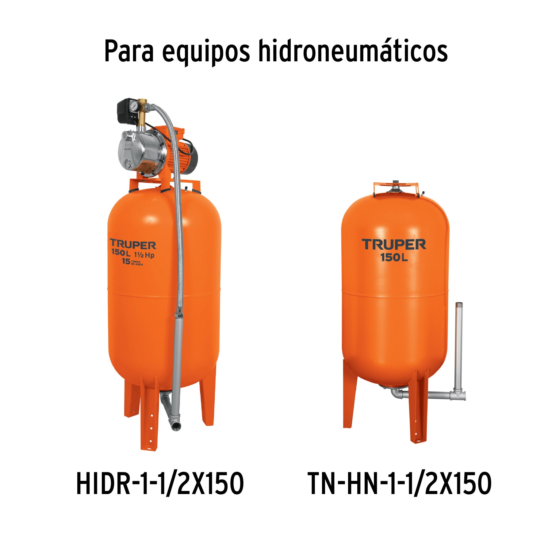 Membrana repuesto p/hidroneumático HIDR-1-1/2X150, Truper