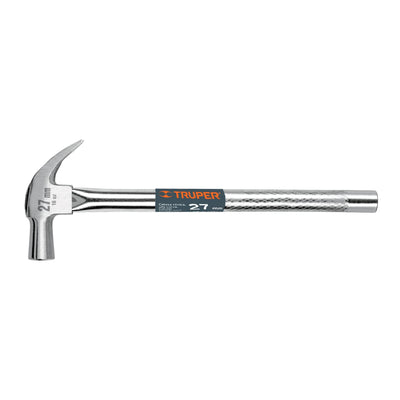 Martillo cabeza cónica, uña curva, 27 mm, mango tubular