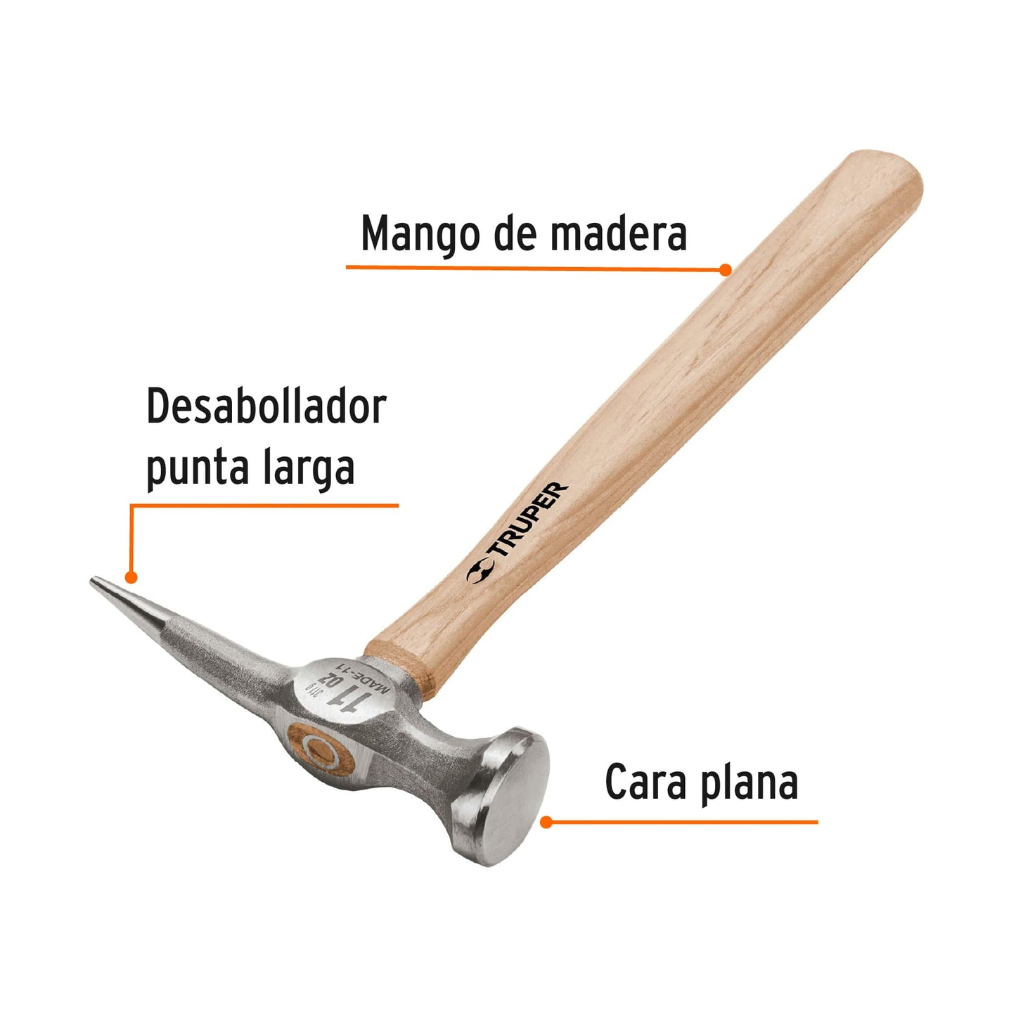Martillo desabollador 11 oz