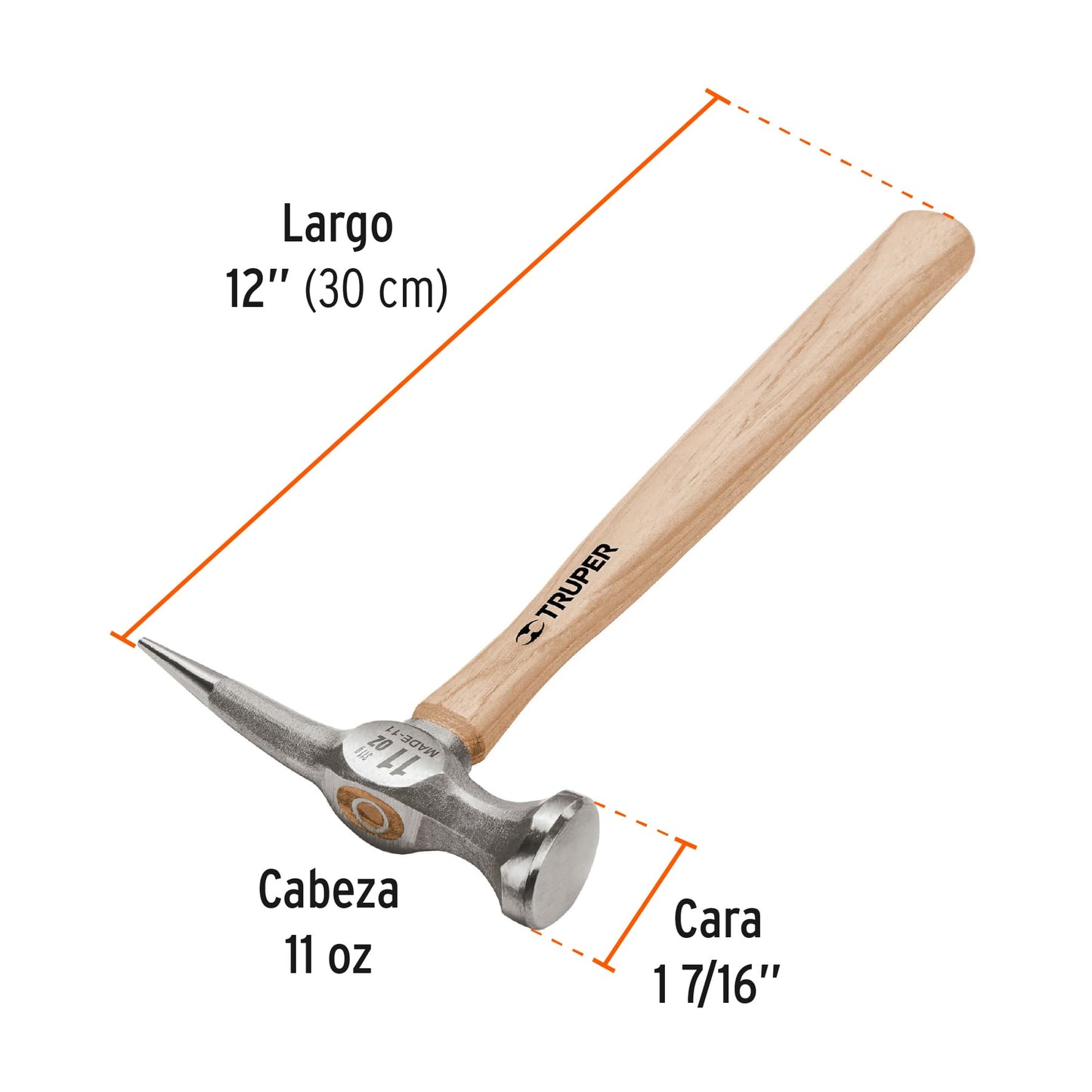 Martillo desabollador 11 oz