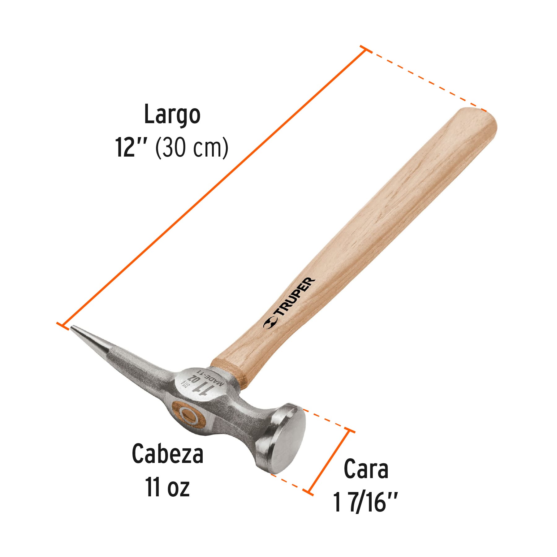 Martillo desabollador 11 oz