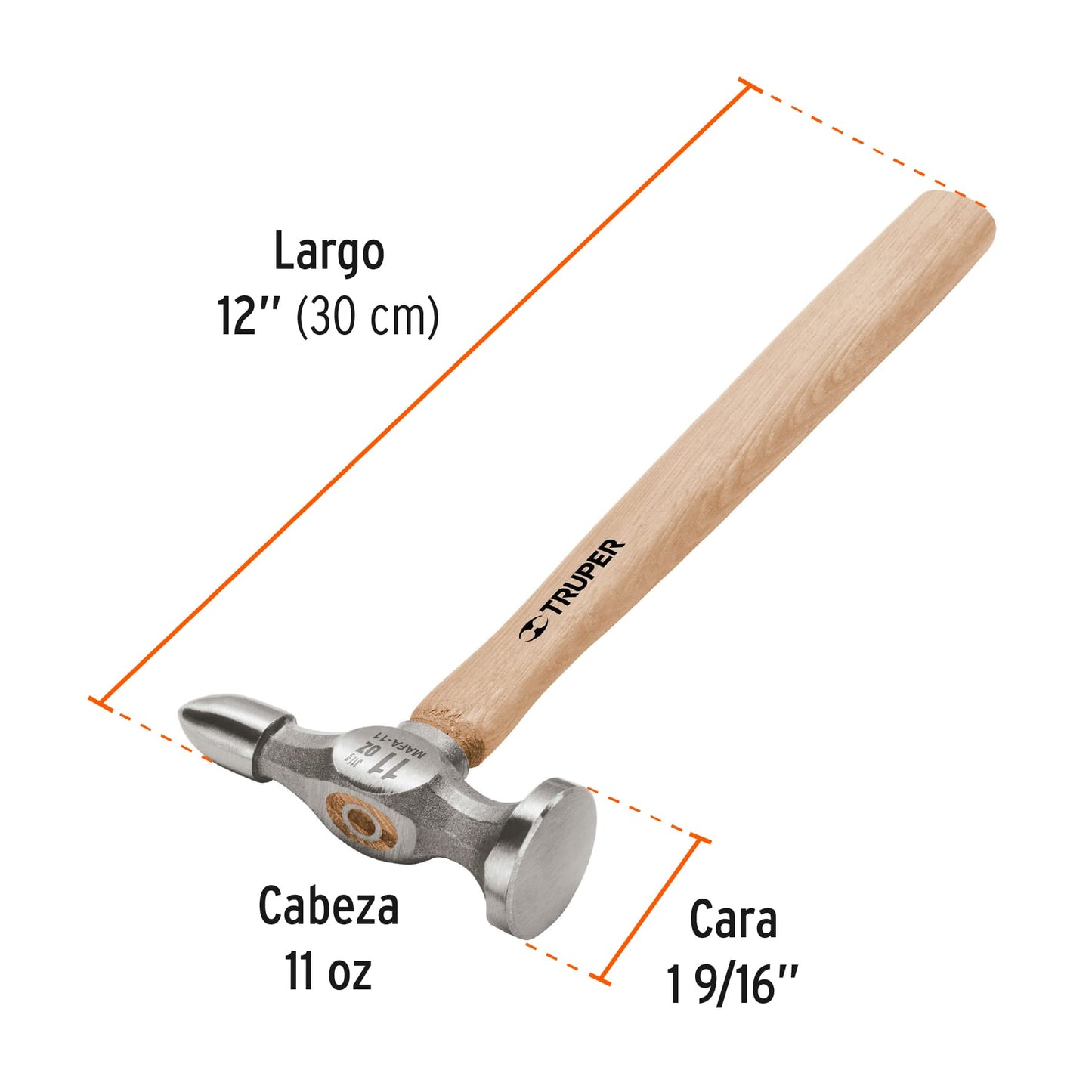 Martillo desabollador fino 11 oz