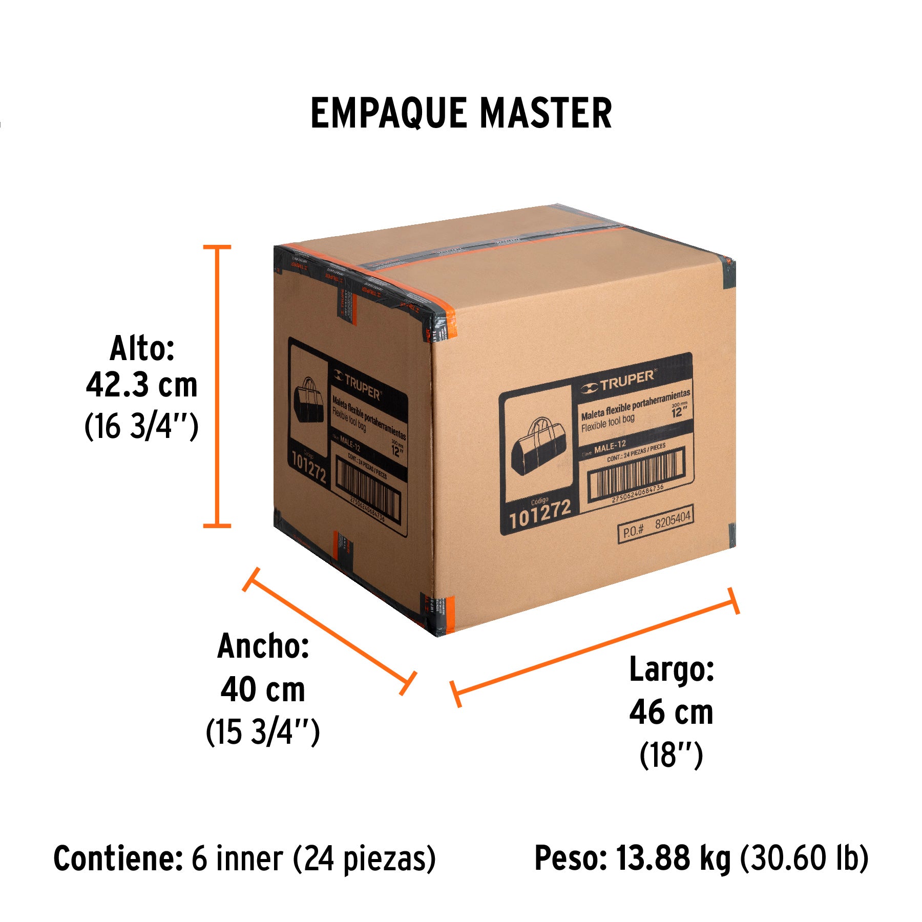 MALETA PORTAHERRAMIENTA DE 12"