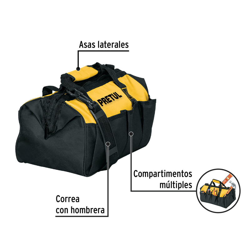 Maletín portaherramientas 14', Pretul