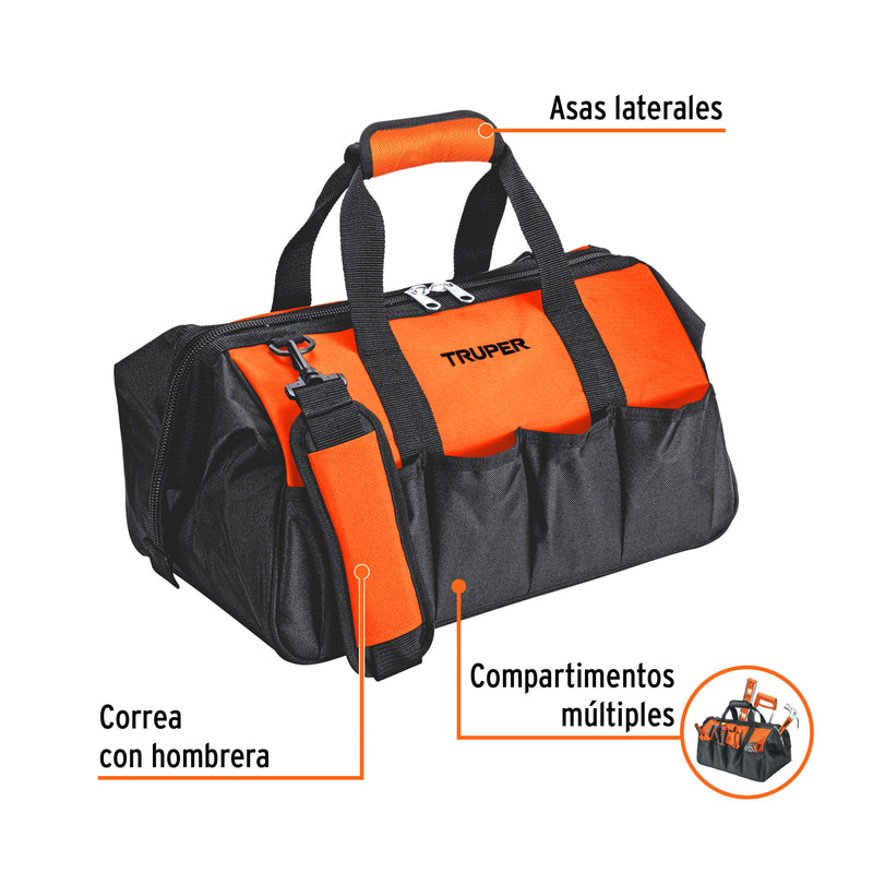 Maleta flexible portaherramienta de 16"