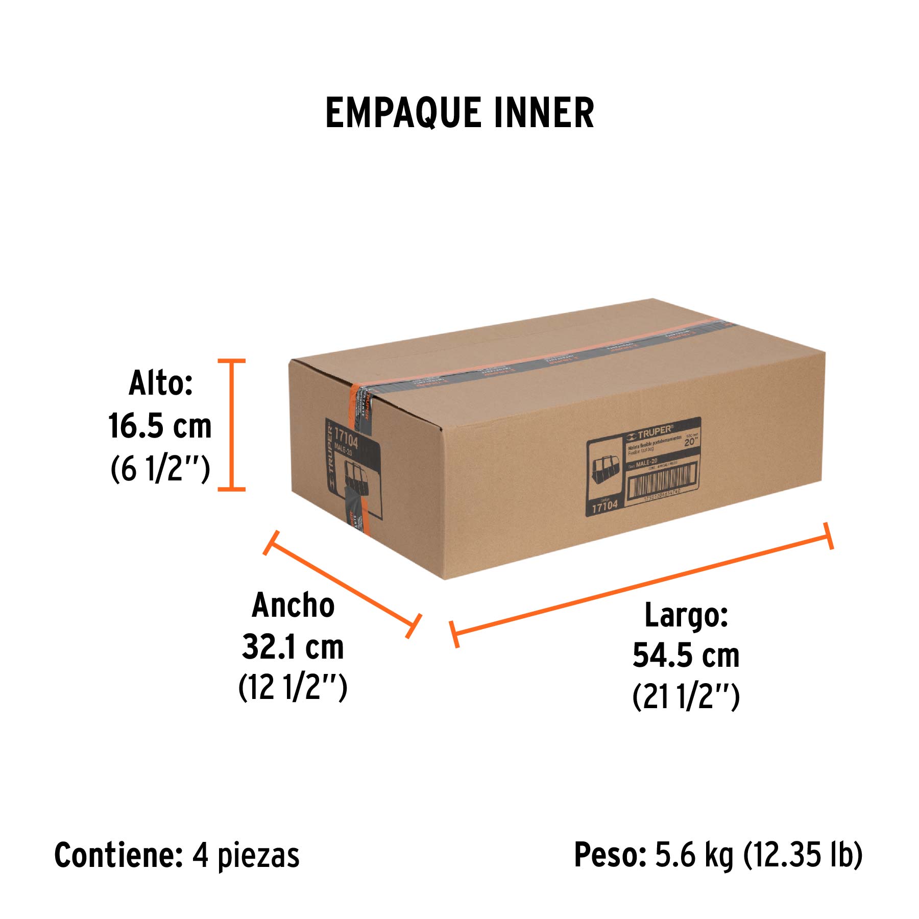 Maleta flexible portaherramienta de 20"