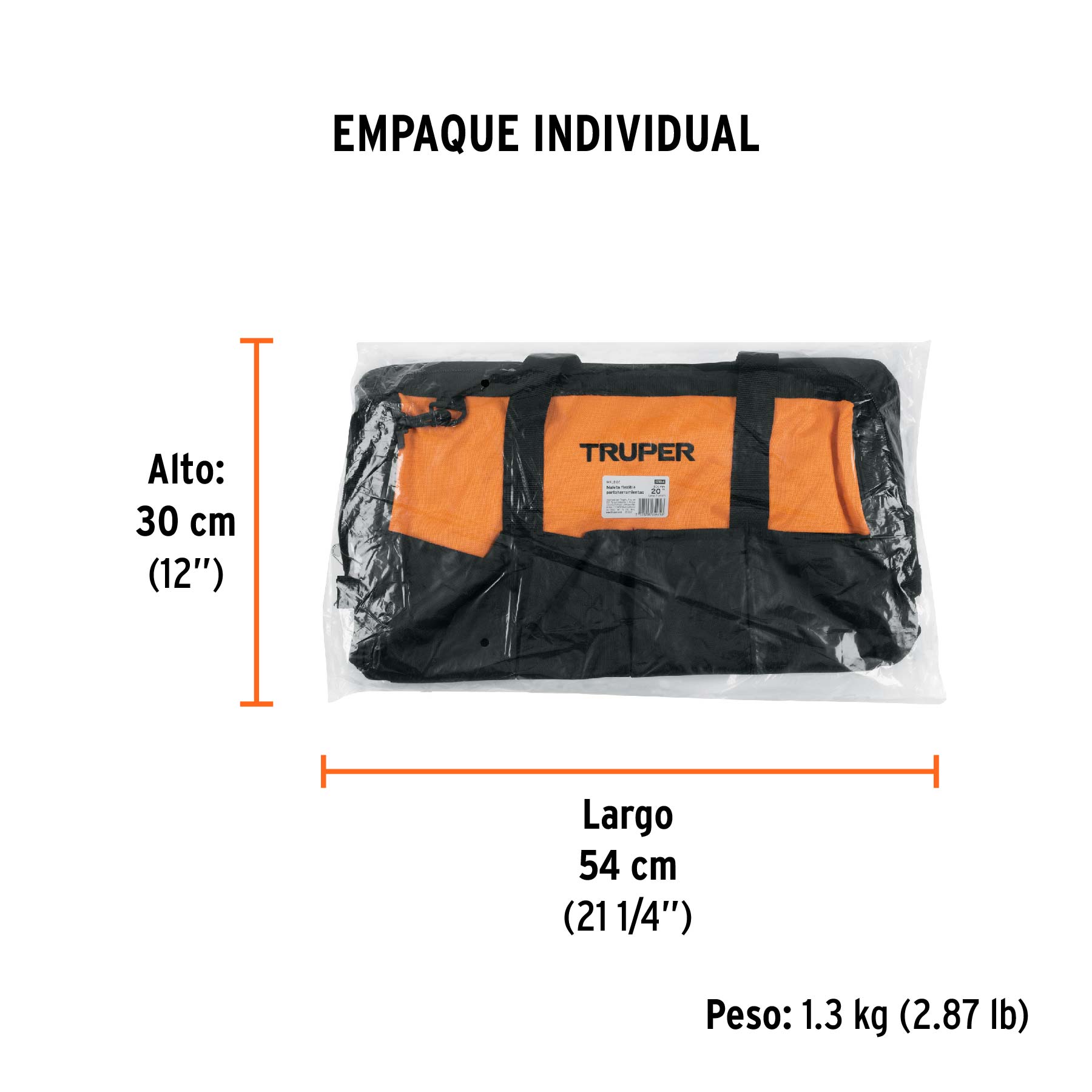 Maleta flexible portaherramienta de 20"