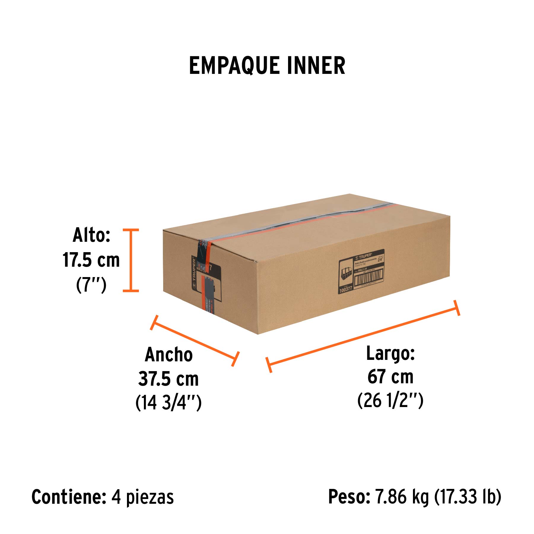 Maleta flexible portaherramienta de 24"