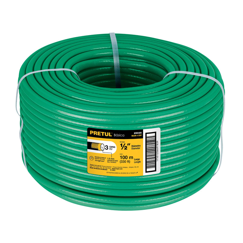 Manguera 1/2", 100 m, Pretul