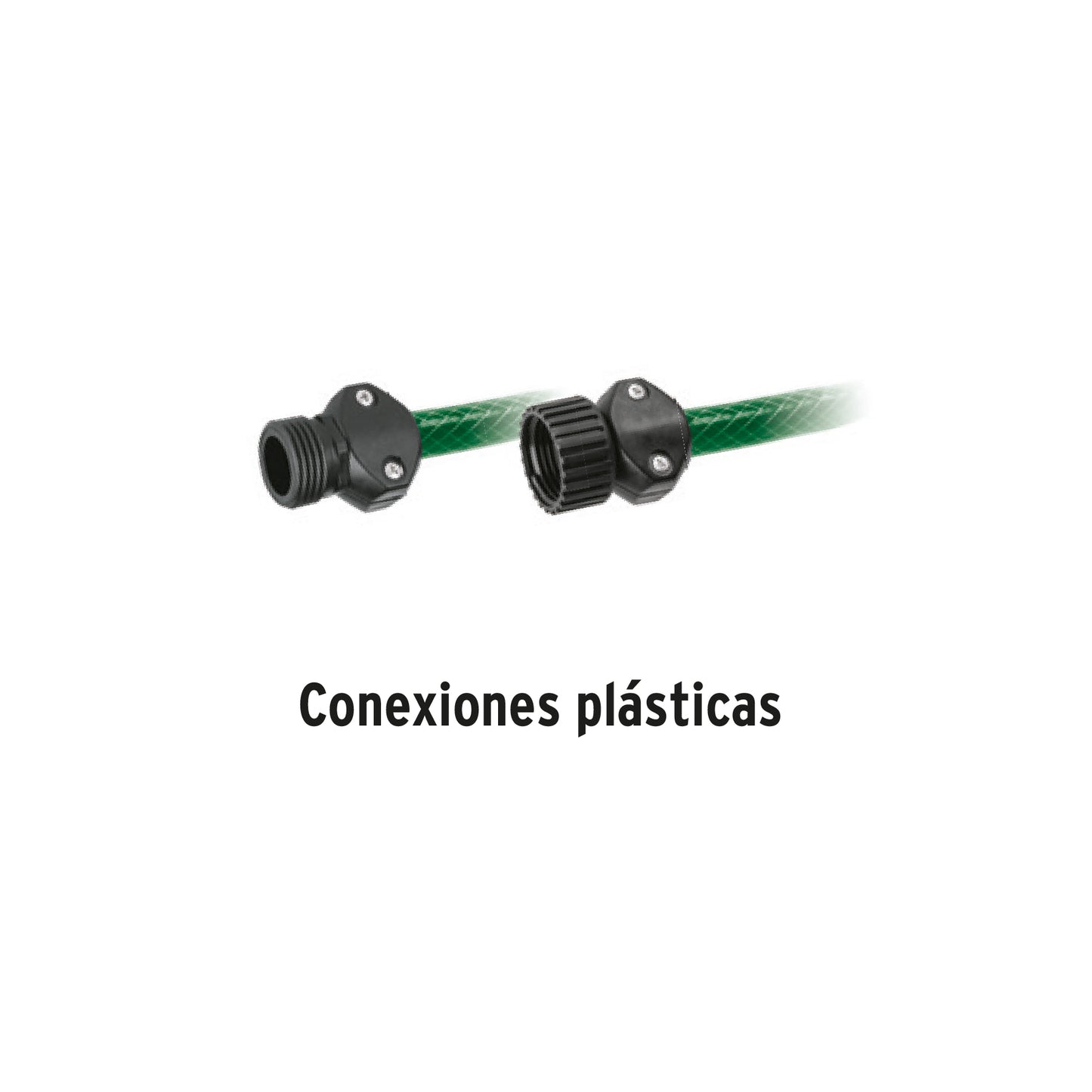 Manguera 1/2", reforzada 3 capas, 10 m, pretul