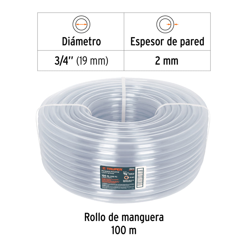 Manguera 3/4", industrial