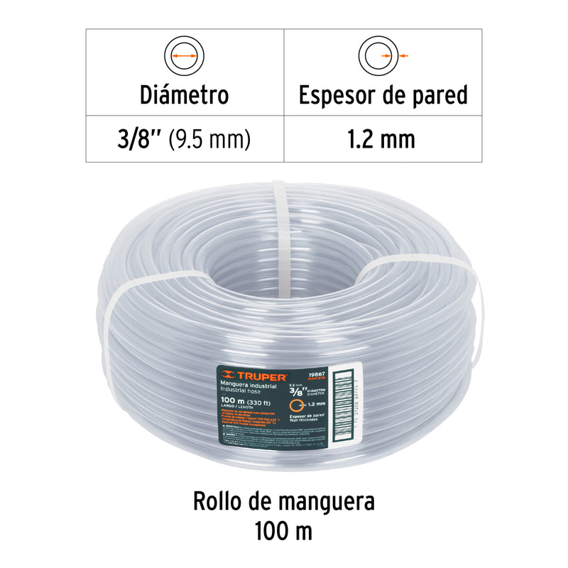 Manguera 3/8", industrial