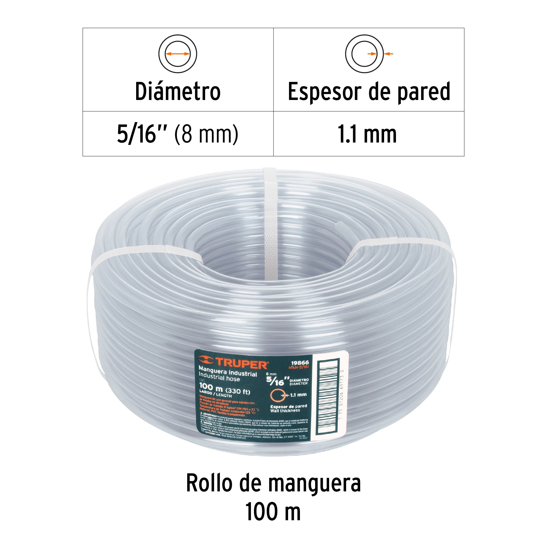 Manguera 5/16", industrial