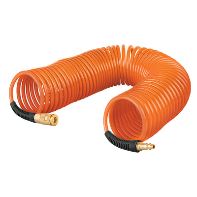 Manguera de 7.6 m tipo resorte 1/4' para compresor, Truper