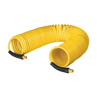 Manguera de 7.6 m tipo resorte 1/4' para compresor, Pretul