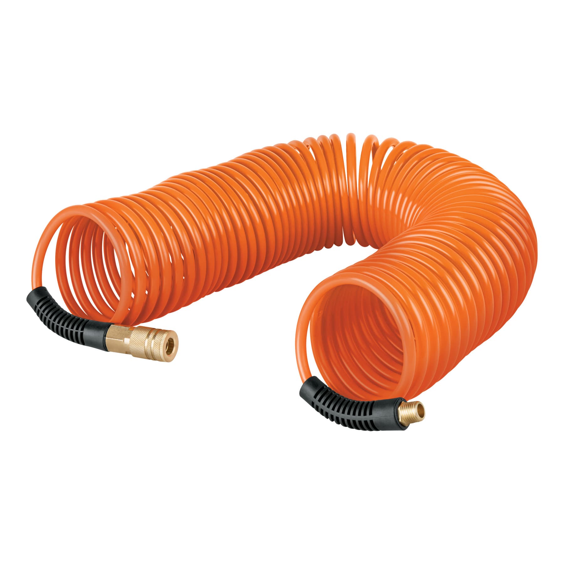 Manguera tipo resorte para compresor, 1/4" x 50 ft