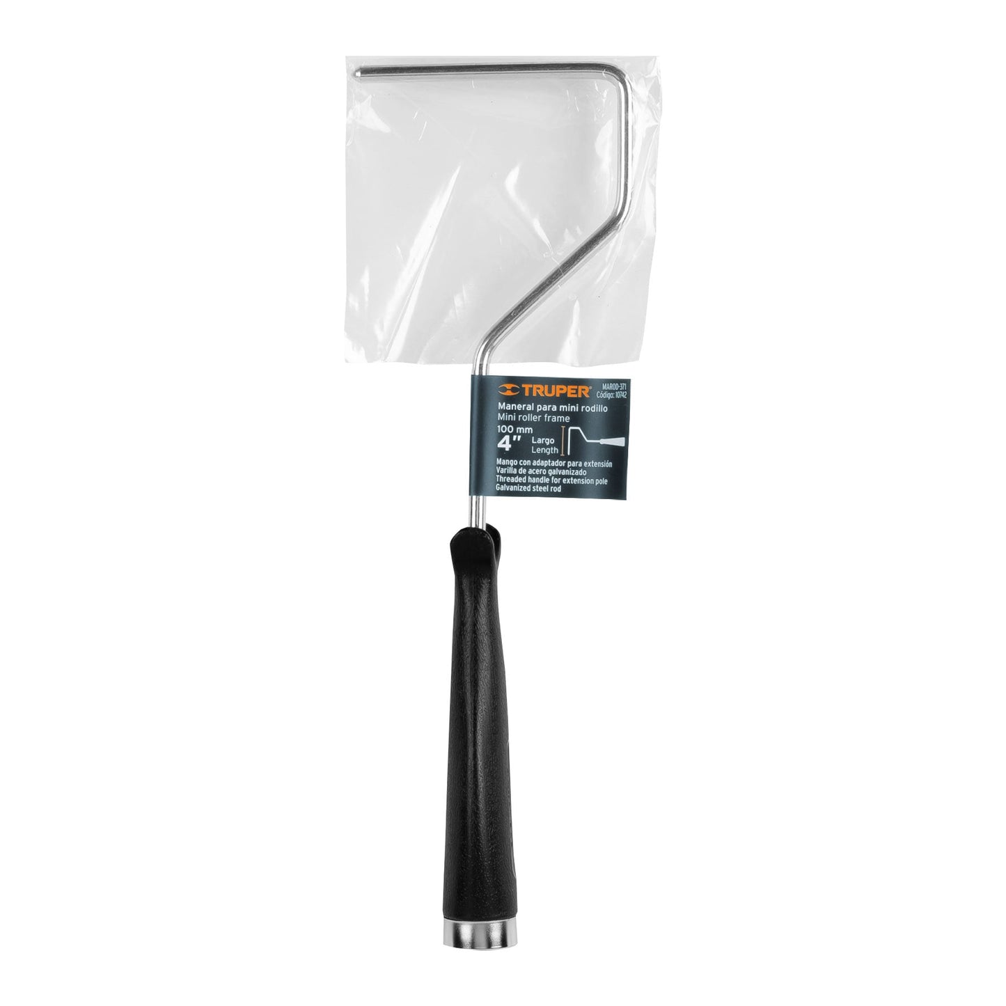 Maneral para mini-rodillo, 4" x 7 mm