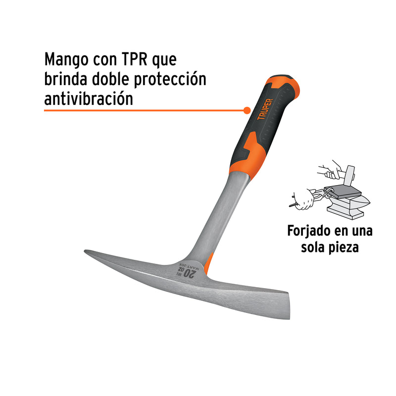 Martelina talacho-pico, 20 oz, mango TPR