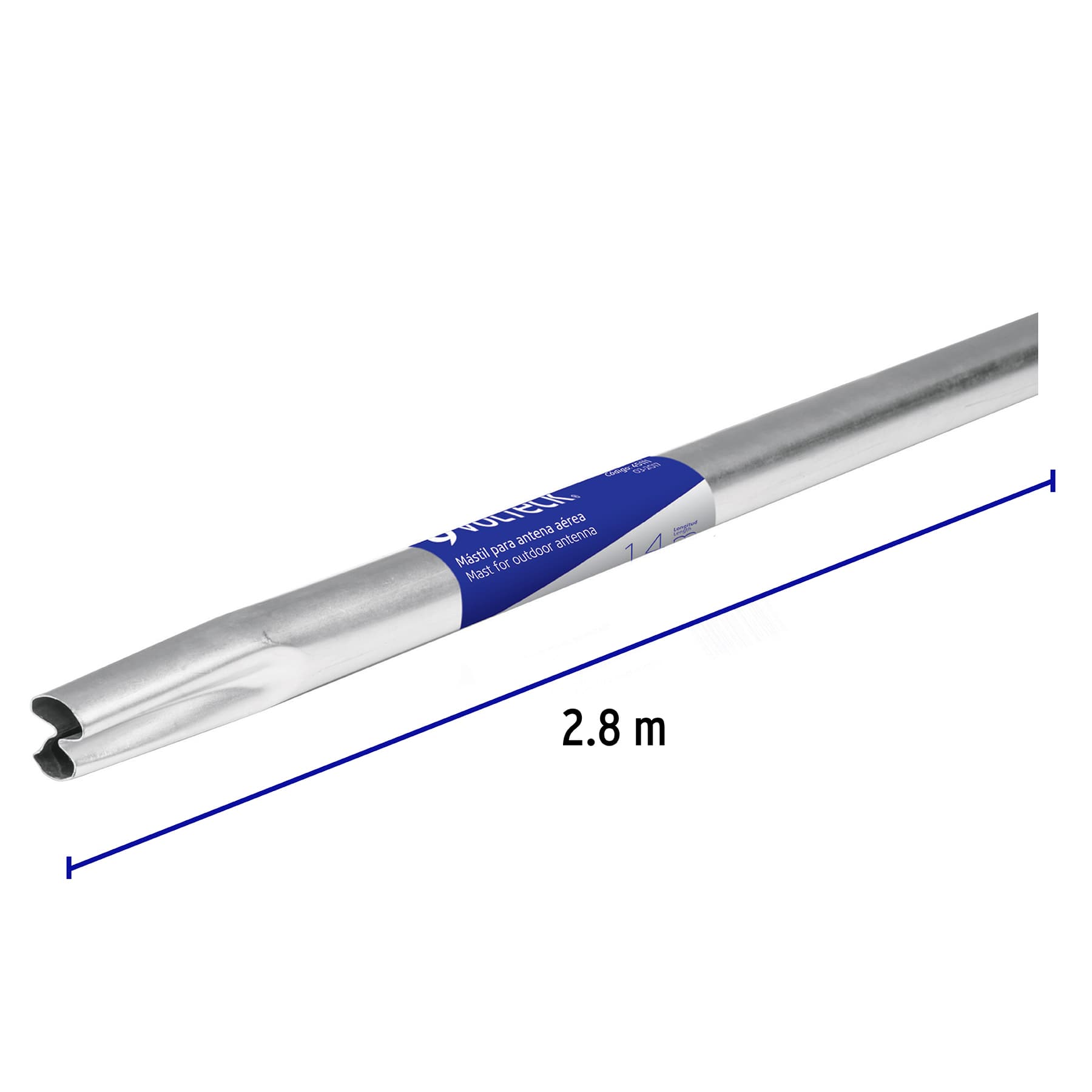 Mástil para antena aérea, 2.8 m