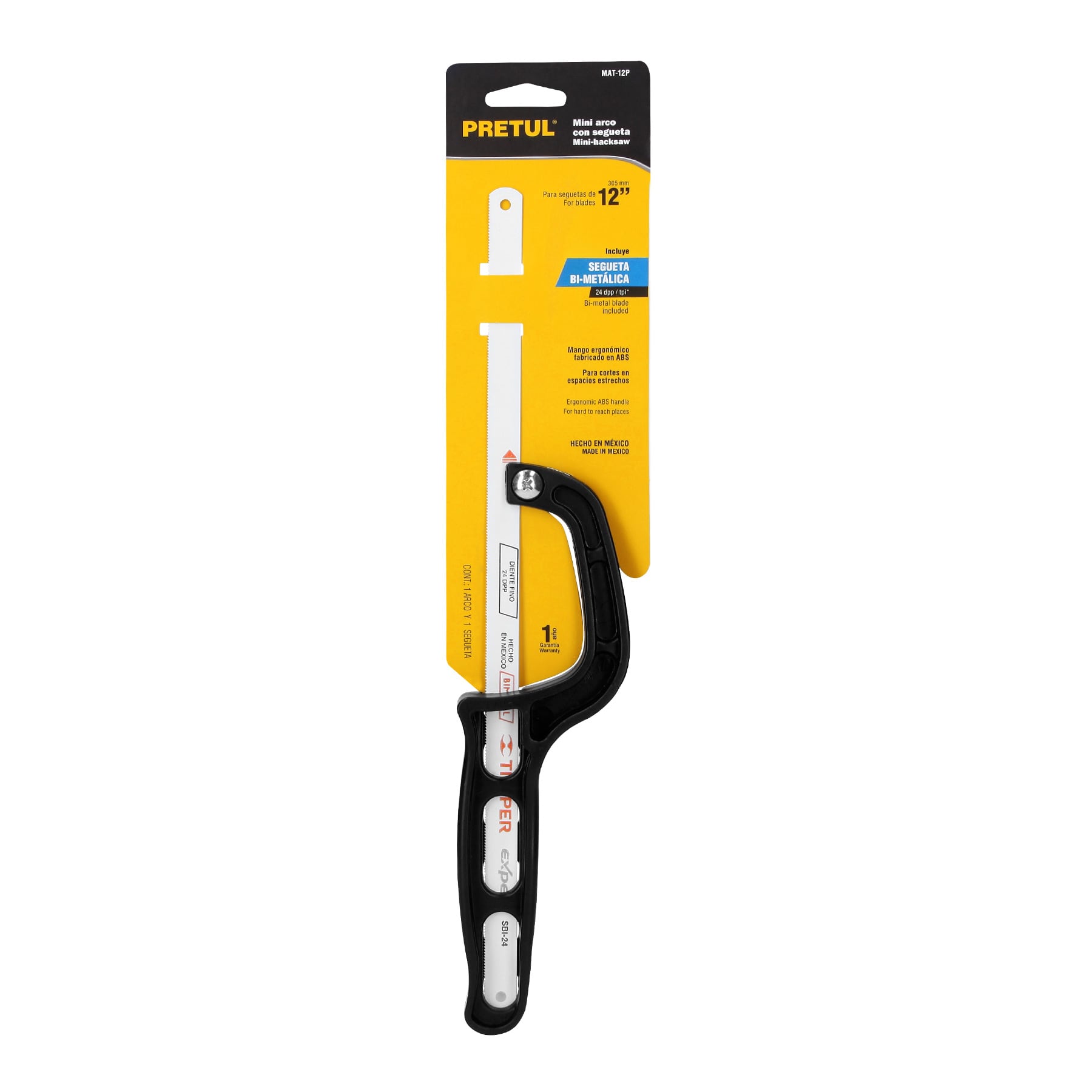 Mini arco de plástico para segueta 12", pretul