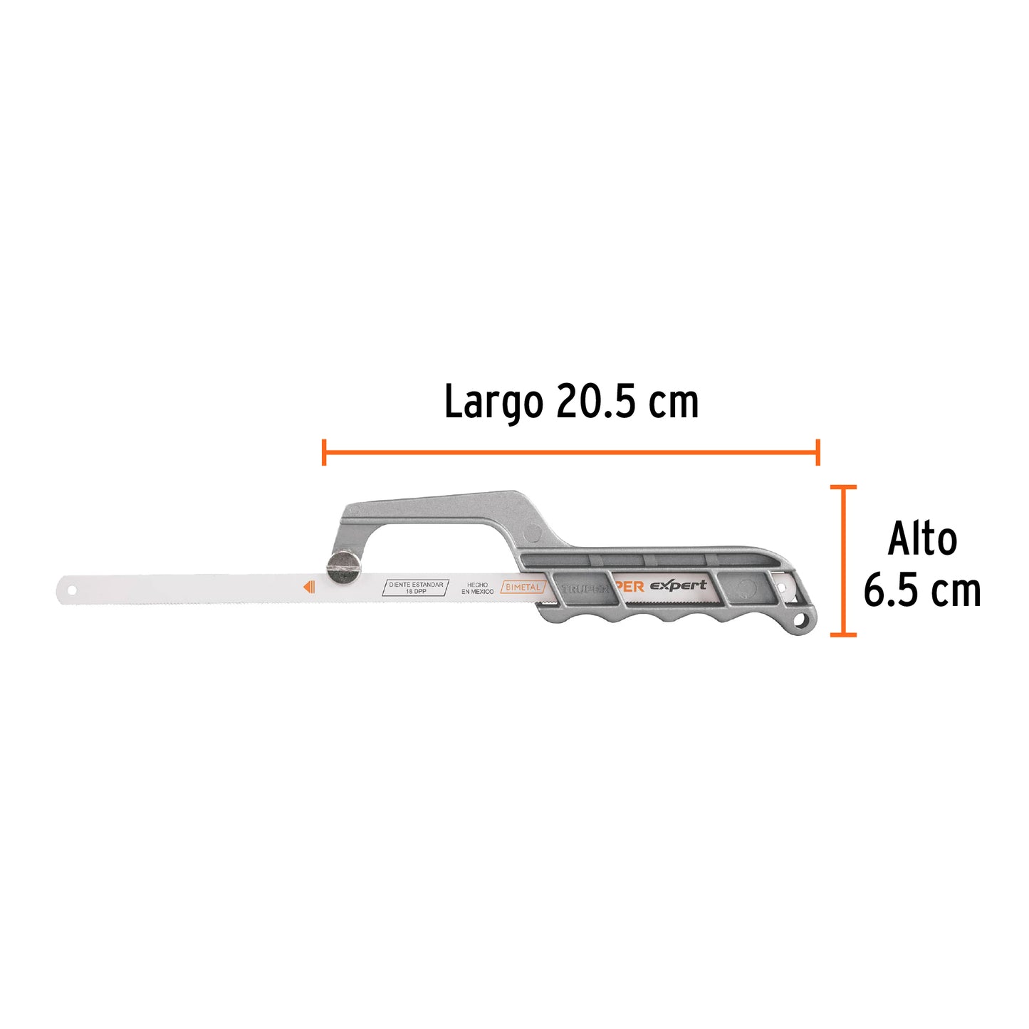 Mini arco de aluminio para segueta 12"
