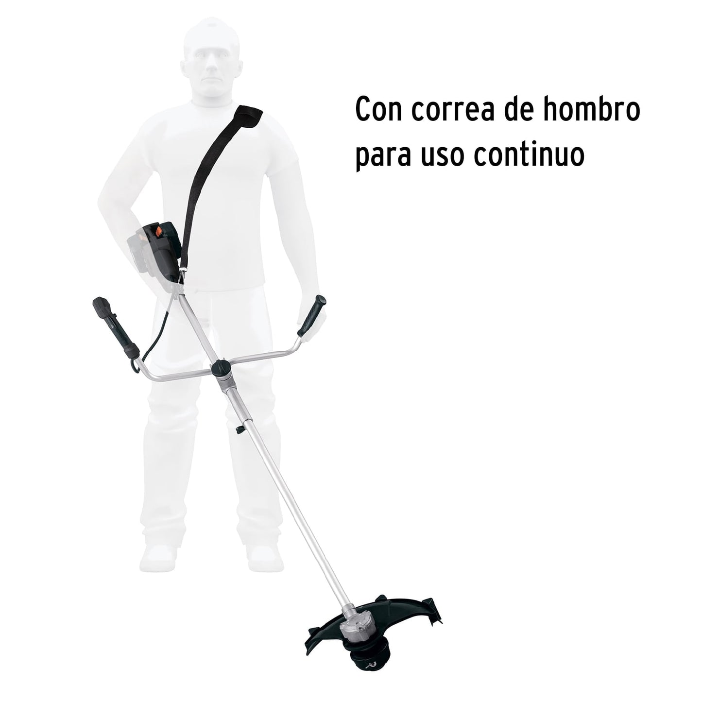 Desbrozadora inalámbrica 13', 40 V, sin carbones, Truper MAX
