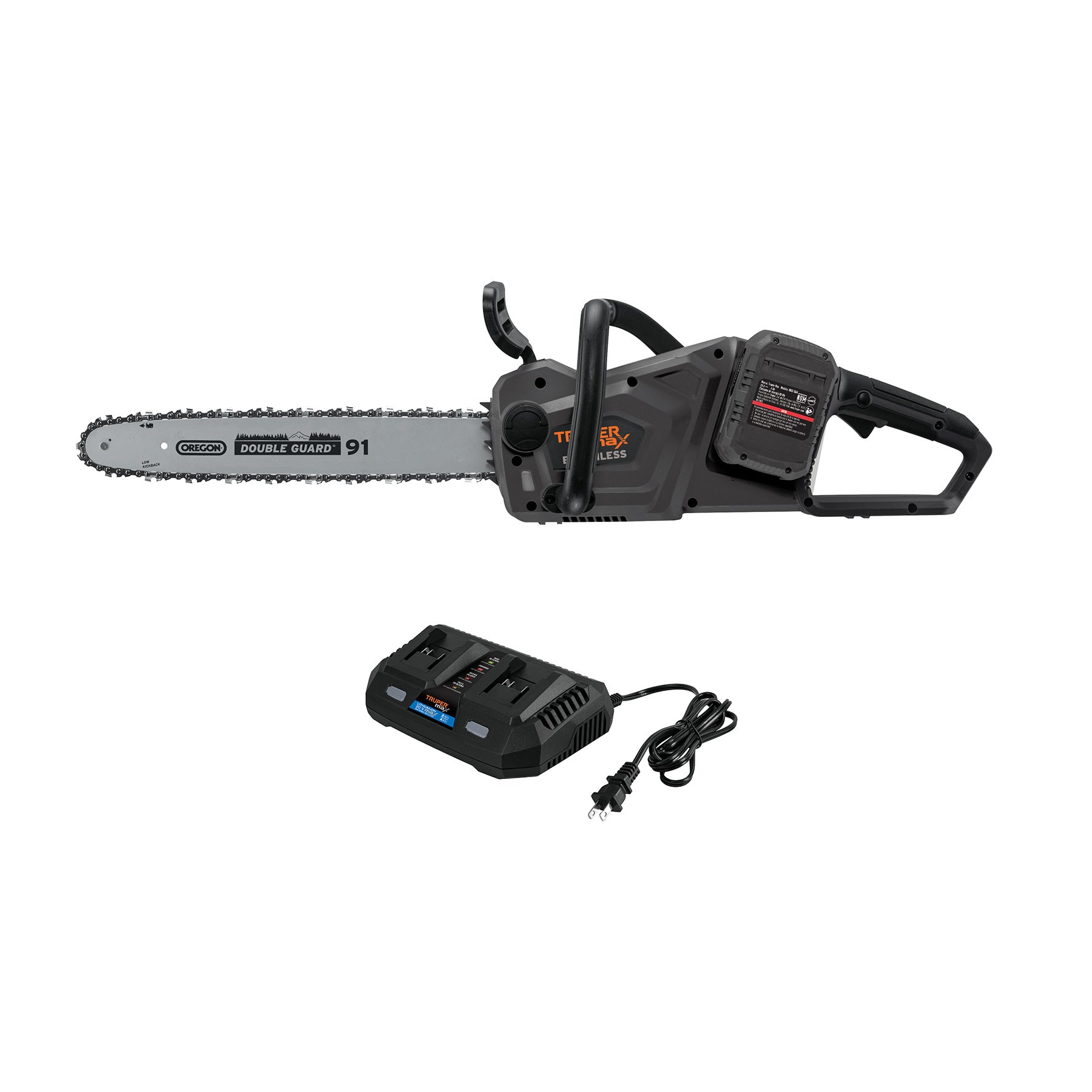 Motosierra inalámbrica 16', 40 V, sin carbones, Truper MAX