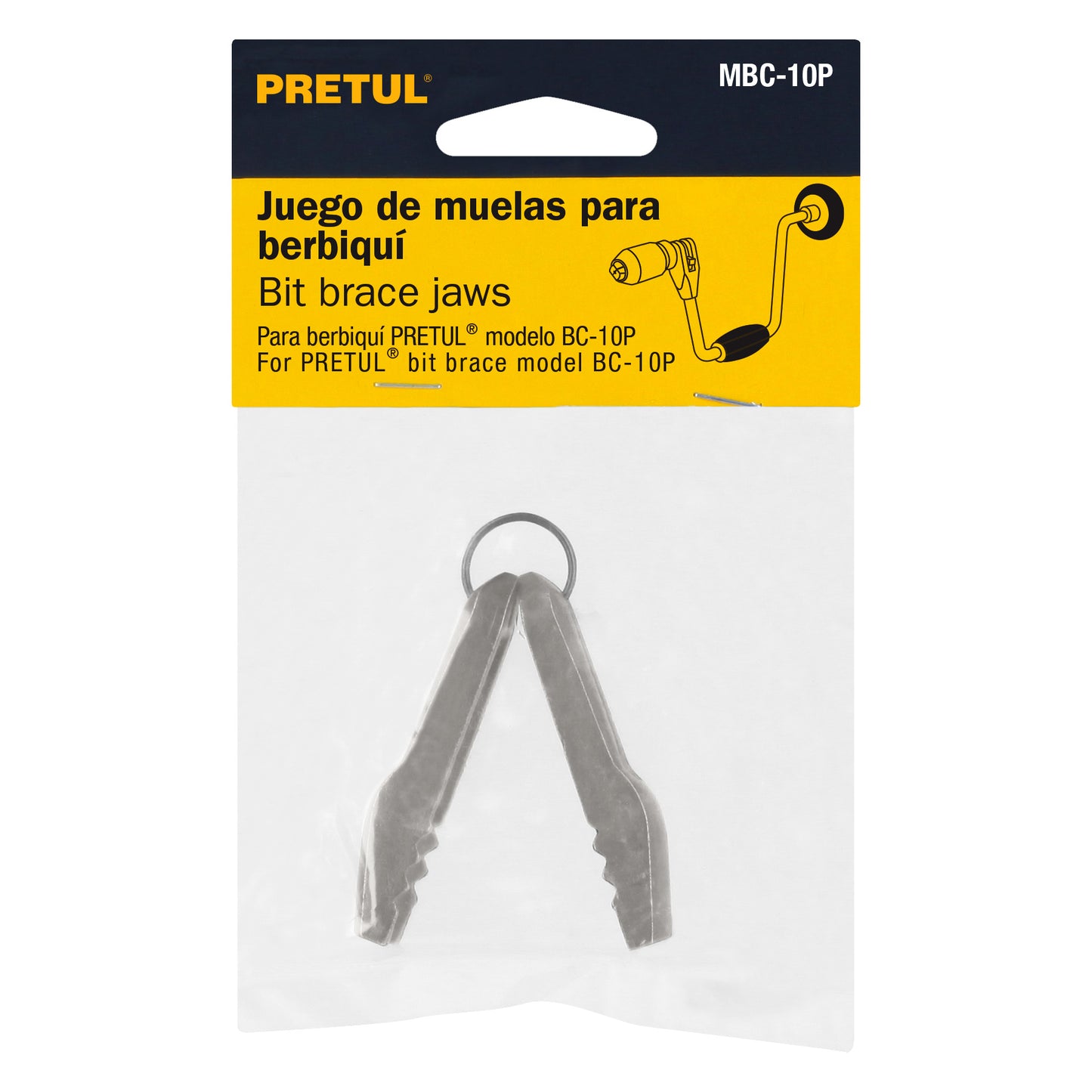 Muelas para berbiquí, 12", Pretul