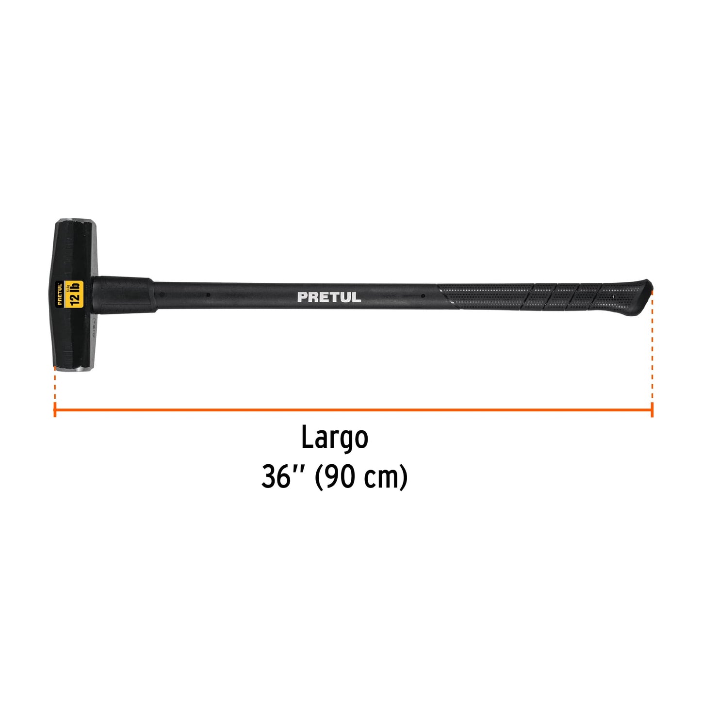 Marro tipo nevada 12 lbs. Mango 36", pretul