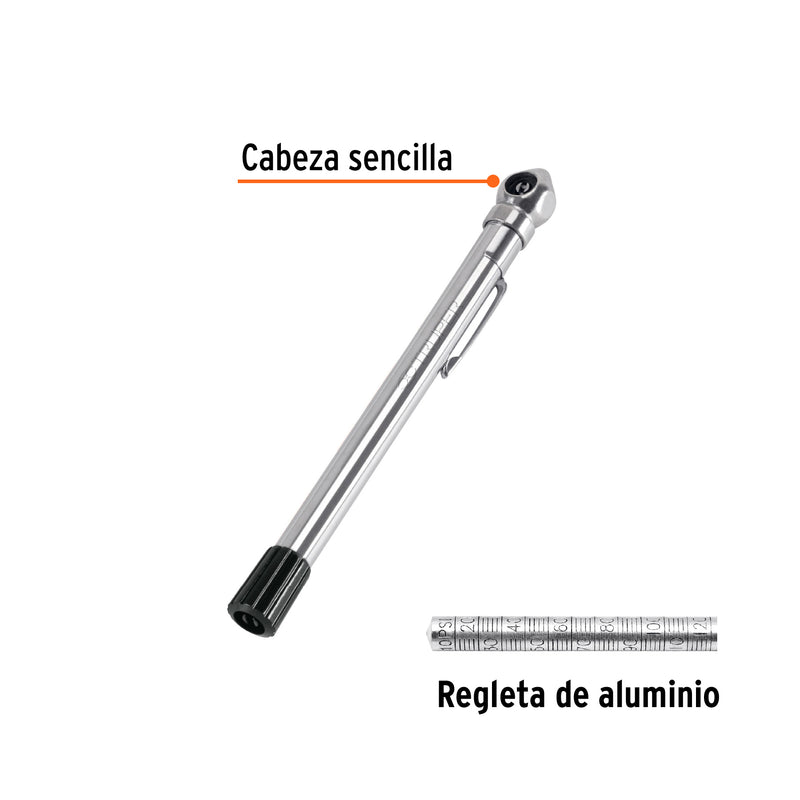 Medidor de presión 120 lbs, cabeza sencilla