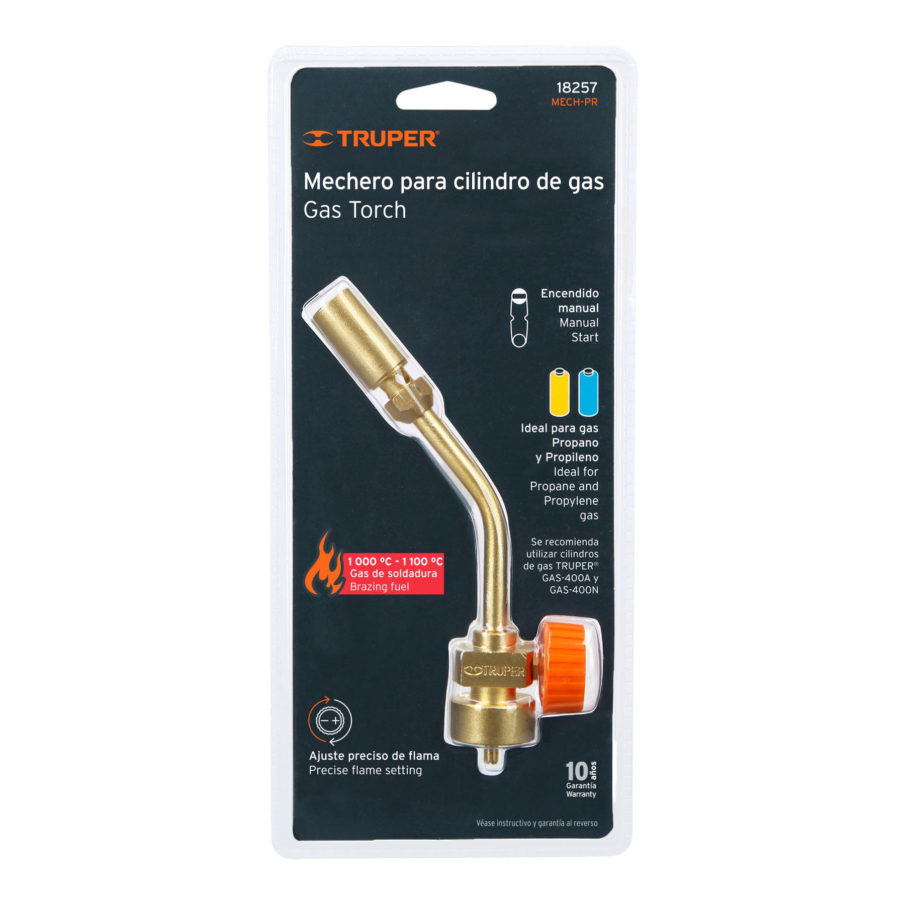 Mechero para tanque de gas propano