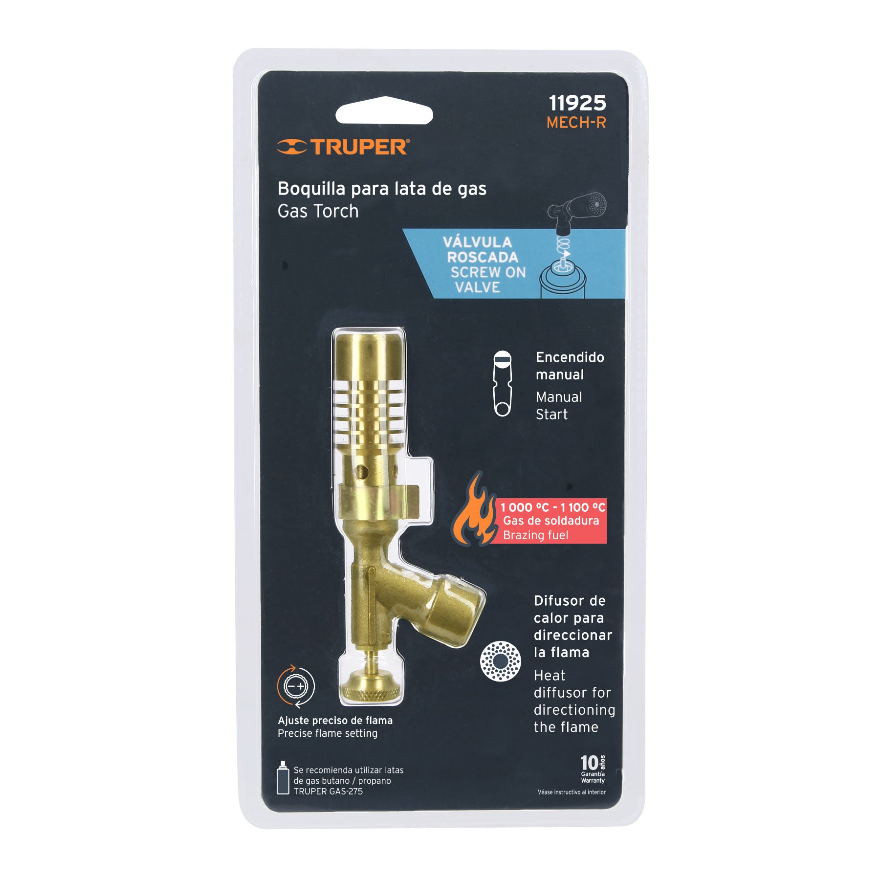 Mechero para lata roscada