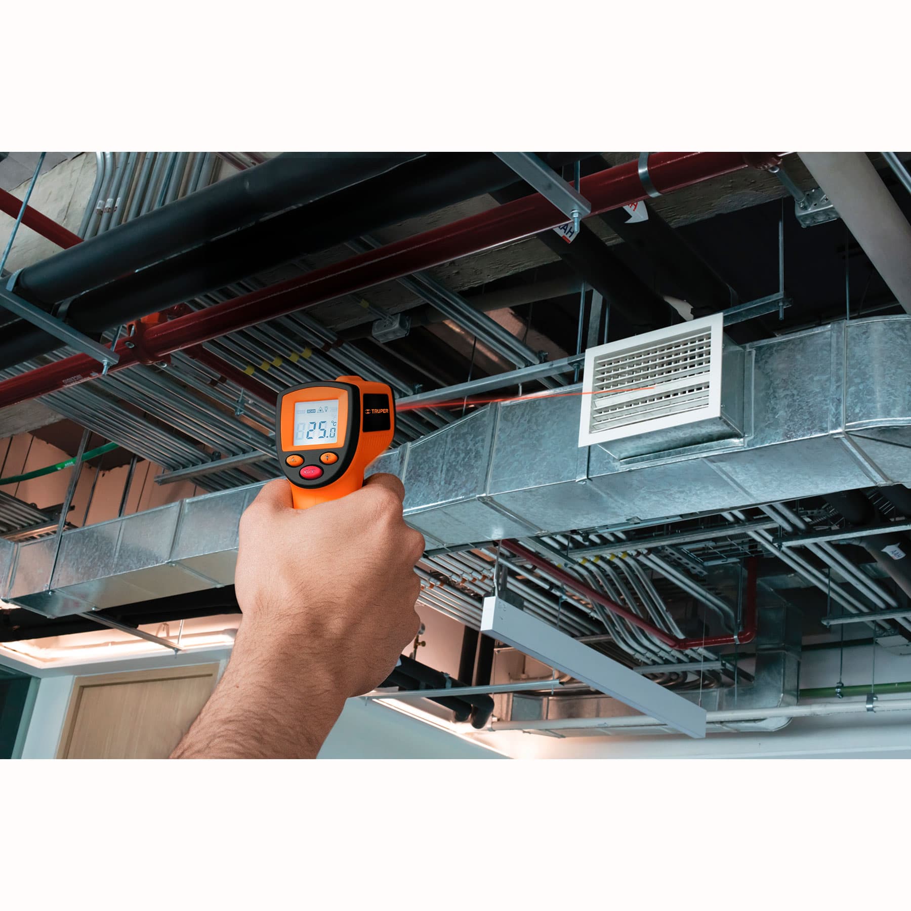 Medidor de temperatura láser, 500°C