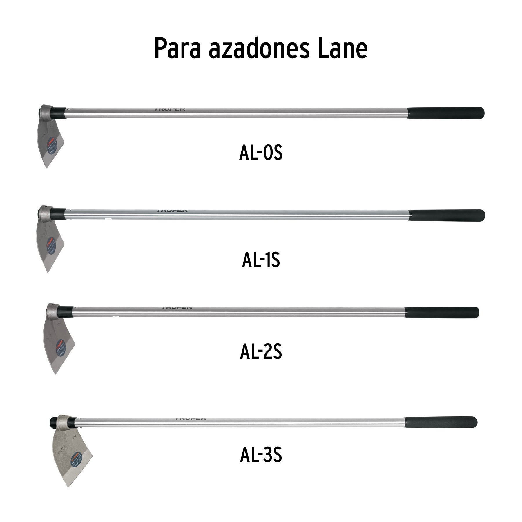 Mango de acero 54', repuesto para azadones lane y martillo