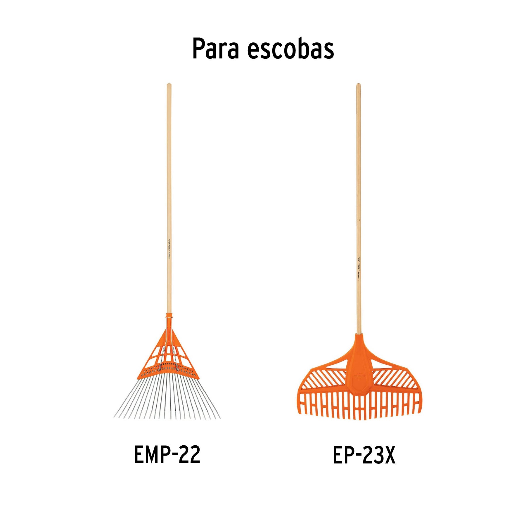Mango de repuesto largo, para escoba de jardín, 48"