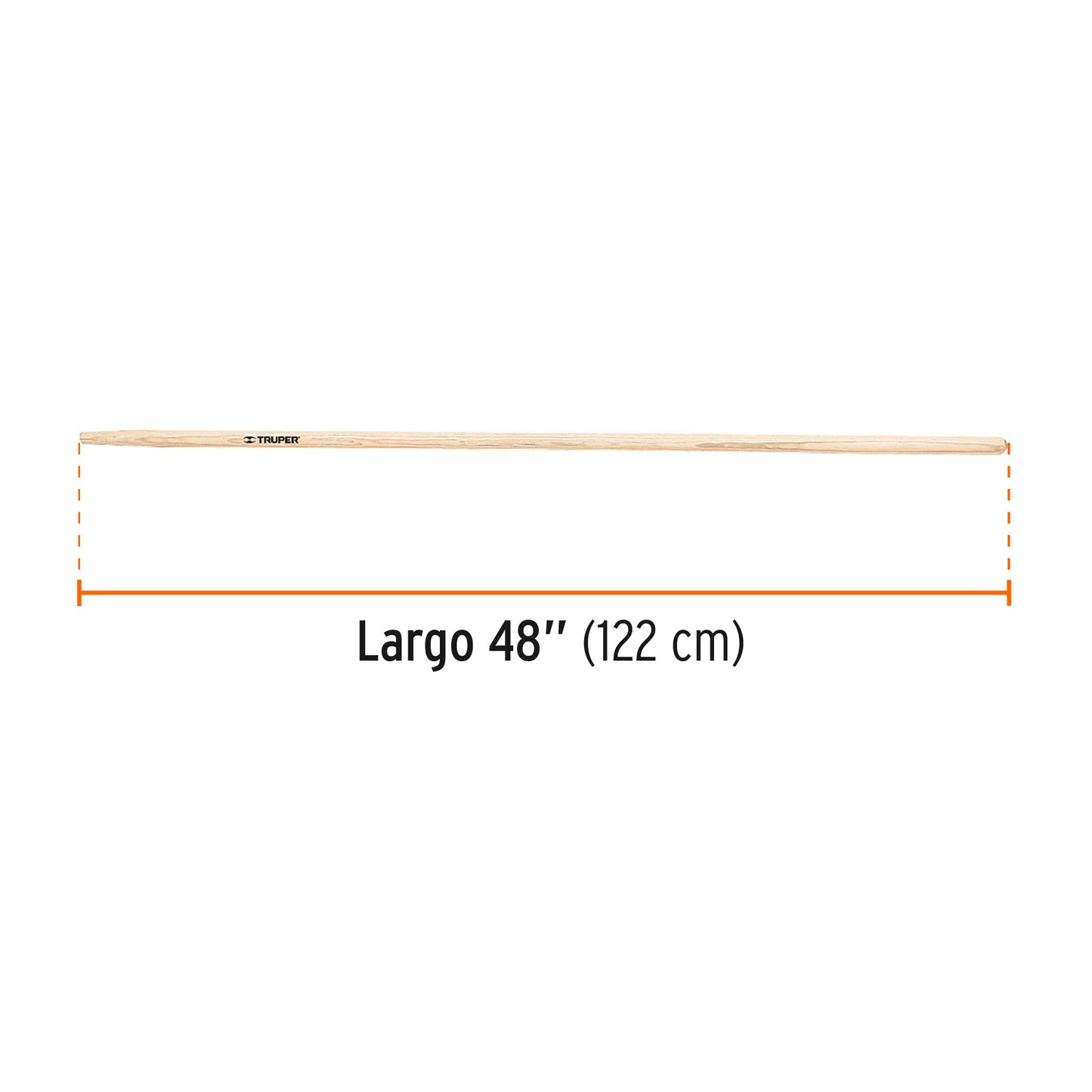Mango de repuesto largo, para escoba de jardín, 48"