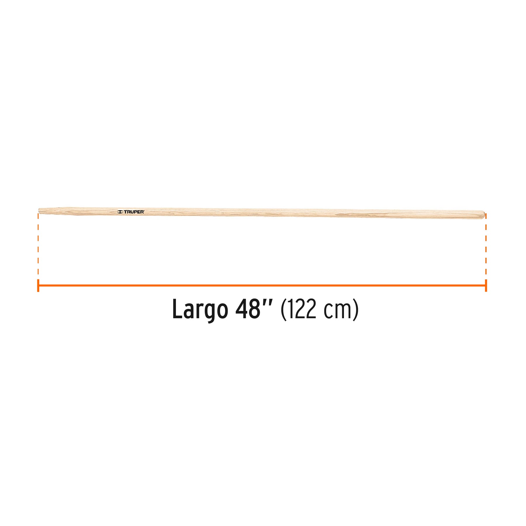 Mango de repuesto largo, para escoba de jardín, 48"