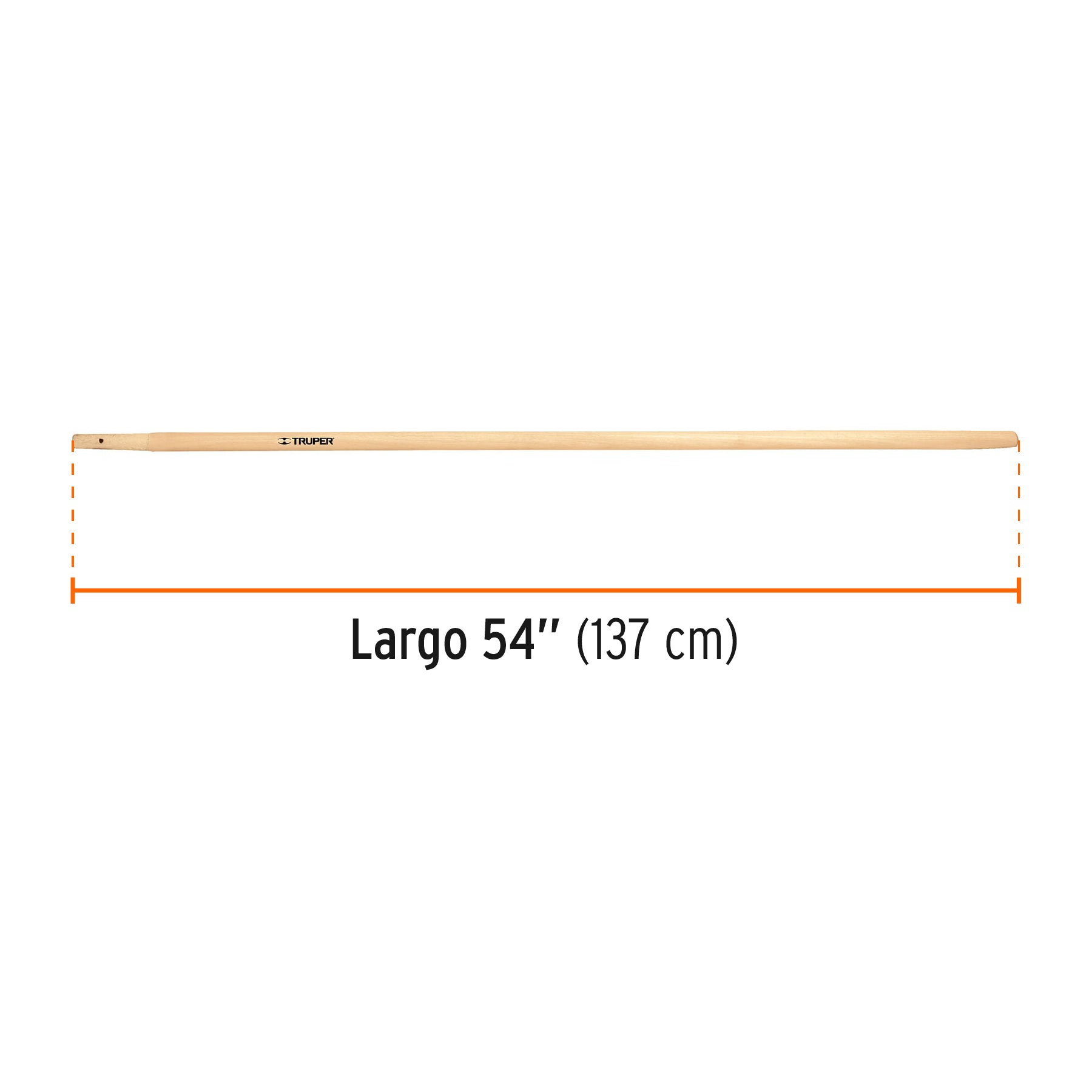 Mango de repuesto largo, para escoba de jardín, 54"