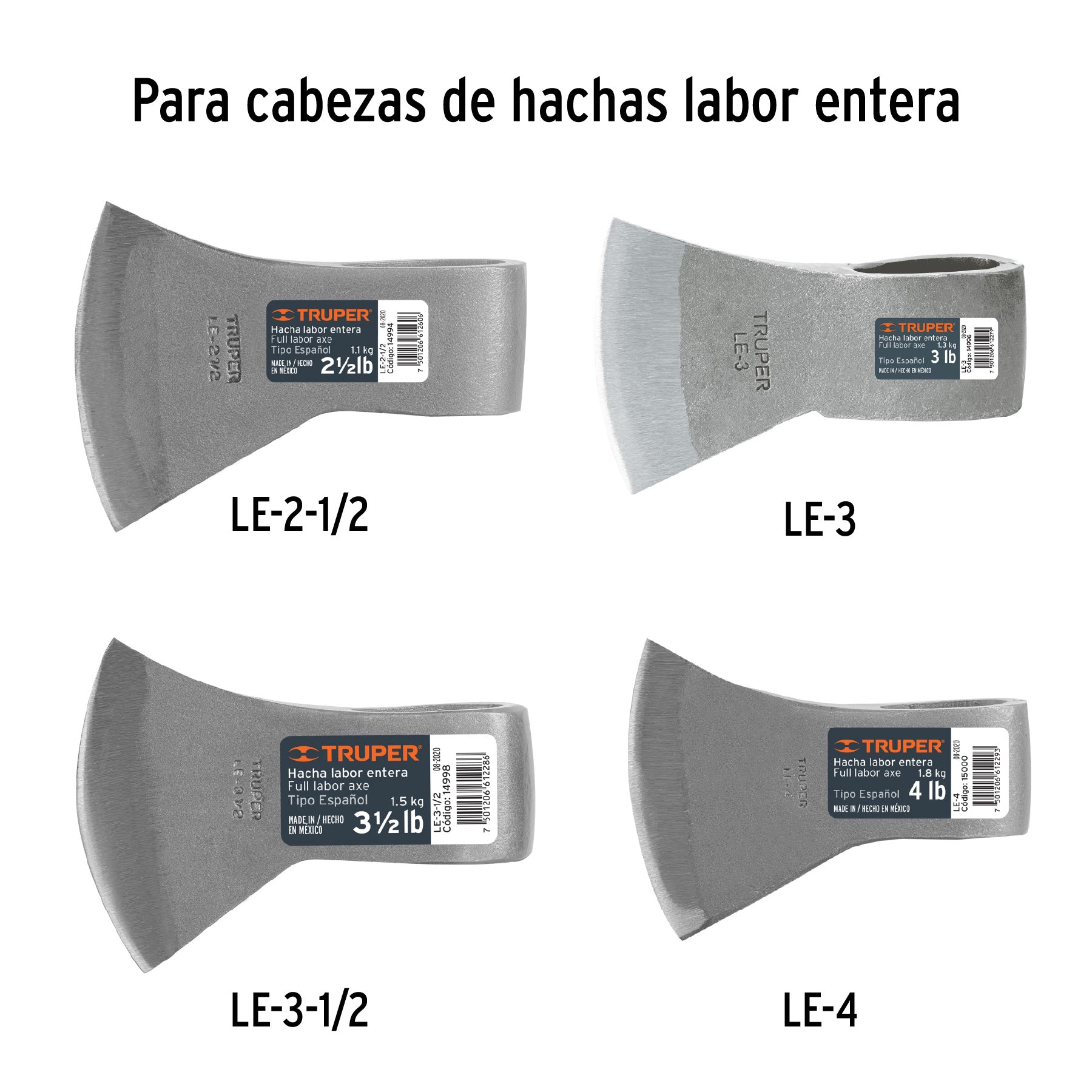 Mango de repuesto para hacha media labor y labor entera, 36"