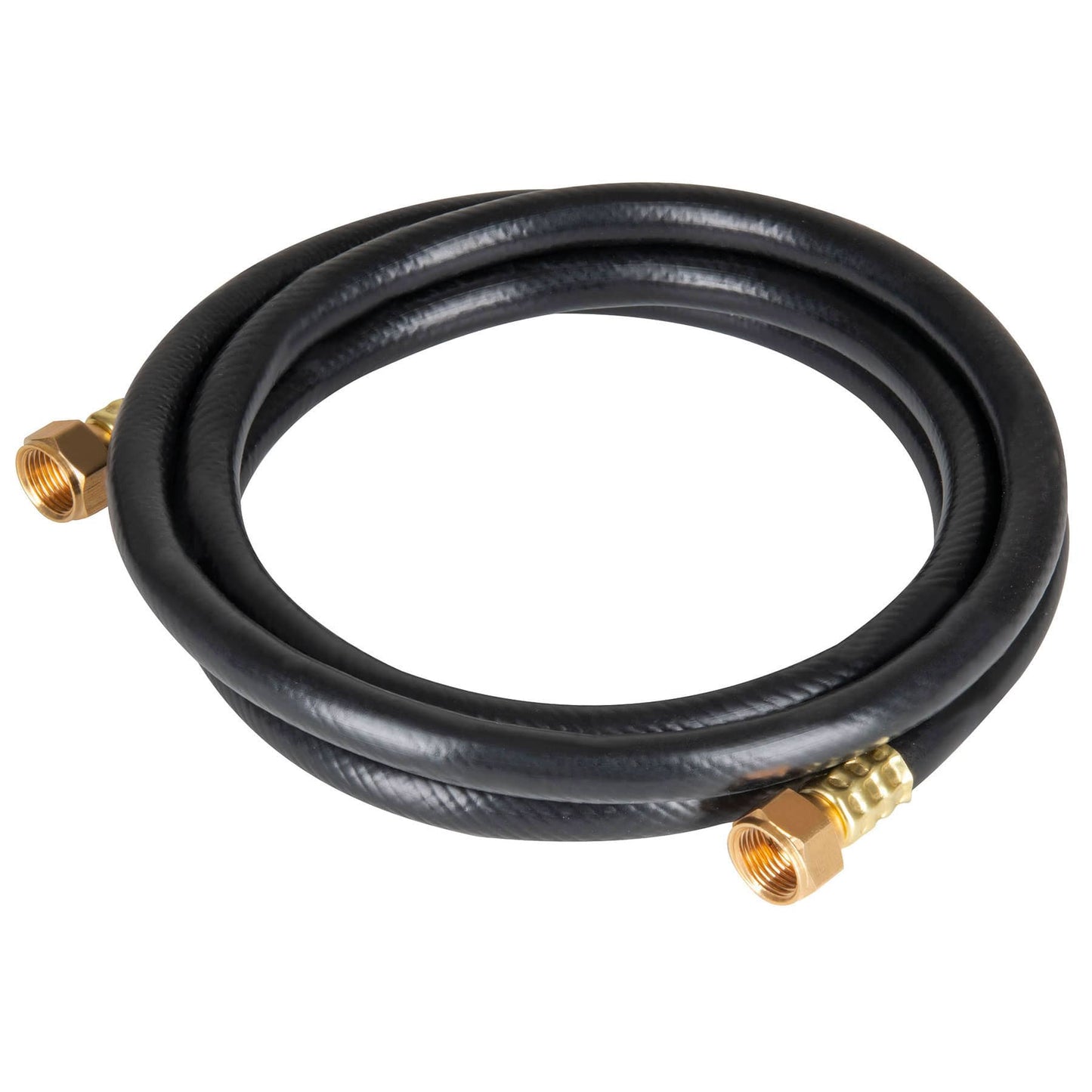 Manguera flexible negra, PVC, 3/8", 250 PSI, con conexión,1m